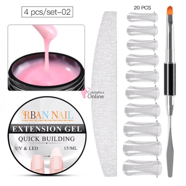 Kit pentru extensii unghii false cu Gel UV / LED RBAN NAIL - 5717 Camuflaj